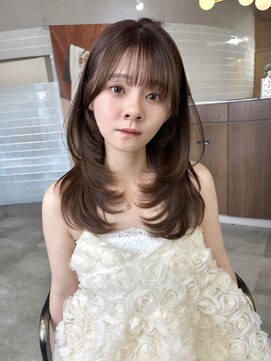 ボタン ハカタ(VOTAN hakata) 【votan坂本早苗】レイヤーカット/ブラウンカラー/ミディアム