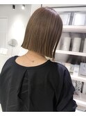 ★20代30代40代U24切りっぱなしボブ似合わせベージュ