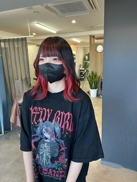 ビオルネ 浦安店(VIE.ORNER) レッド×インナーカラー