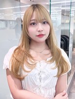 アルバム 渋谷パルコ(ALBUM)&nbsp;ブリーチ顔周りレイヤーおくれ毛前髪カット_F1034