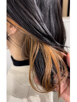 ワースホワイル(WORTH WHILE)&nbsp;クラゲヘアーオリーブグレーココアベージュインナーブリーチ