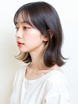 モッズヘア 上尾西口店(mod's hair)&nbsp;インナーカラーベージュ/鎖骨ボブ/外ハネ/透明感カラー◎p上尾