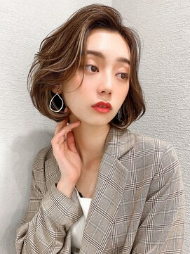 アフロート エル 錦糸町(AFLOAT L) 【30代40代】小顔前下がりボブ/ココアベージュ/オリーブグレー