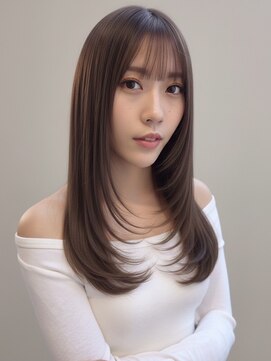 セプト 天神大名(SEPT.) アッシュグレージュ レイヤーカット 髪質改善カラー ケアカラー