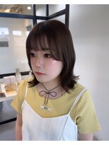 ヘアーデザインスリール(Hair Design THRIRE)&nbsp;ミディアムヘア、くびれ巻き