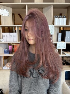 アヴァンス ジェイアール和歌山店(AVANCE.) ブリーチありピンクベージュ