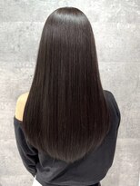 バランス 新宿(balance)&nbsp;小顔ロング×ダークグレージュ×艶カラー×髪質改善