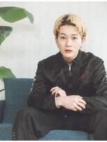 メンズサロン リノ(Men's salon Lino) センター分けウルフ×ハイトーン