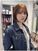 イメチェン/ボブヘア/ベージュカラー/前髪/表参道/原宿