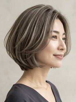 アルボーテルジェ(Art BeAute' ROUGET)の写真/大人上品ハイライトで垢抜け。なりたいイメージにとことん寄り添うデザインは透明感たっぷり&ダメージレス