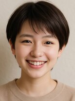 アボヘアー(Abo hair)&nbsp;丸みショート小顔カット似合わせカット透け感束感ボブ
