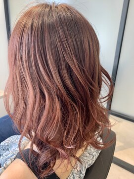 アールサロン オカザキ(Rr salon.OKAZAKI) ピンクベージュカラー
