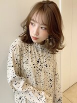 ケーツーナゴヤ(K two NAGOYA)&nbsp;【k-two名古屋】自然なシースルーバングの小顔ミディアムヘア