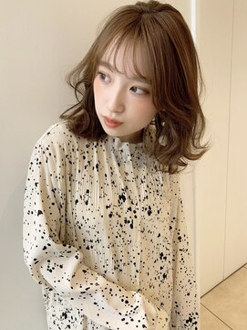 ケーツーナゴヤ(K two NAGOYA) 【k-two名古屋】自然なシースルーバングの小顔ミディアムヘア