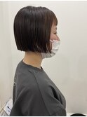 ナチュラルぱつっとボブ