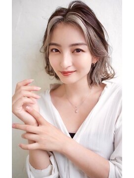 クレドガーデン 西新井店(CRED GARDEN) 大人可愛い20代30代40代前下がりひし形小顔ボブ丸みミディ13