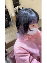 セシルヘアー なんば店(Cecil hair) ウルフカット　インナーシルバー