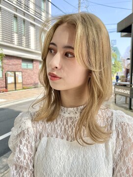 ミズチャーム(Ms.CHARM) カールセミディシアーカラー姫カットダークアッシュ