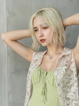 ドットハリス(.Hallis) ハイトーンボブ/切りっぱなしボブ