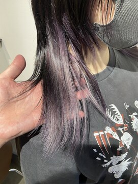 ルー(loup) インナーカラー/イヤリングカラー/シルバーラベンダー/ブリーチ