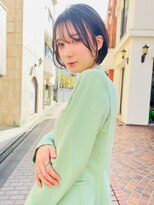 メーヴェ(Mowen) mowen 南堀江　ボブ×ココアベージュ×艶髪×ダブルバング