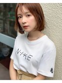 [代々木]ナチュラルピンクスイートAラインの甘辛ショートボブ