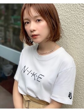 ジジ 代々木(Gigi) [代々木]ナチュラルピンクスイートAラインの甘辛ショートボブ