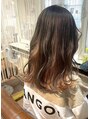 ヘアーアート ジュース テヅカヤマ(Hair art Juice TEZUKAYAMA)&nbsp;全体ブリーチからインナーカラーに＊