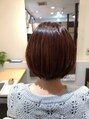 ヘアーアンドビューティーサロン ノン(NON)&nbsp;ステップボーンカットで小顔効果！アースカラーで大人な印象に♪