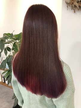 ソソ 与野(So/So) インナーブリーチ/バイオレットカラー/レッドカラー