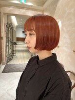 銀座/ミニボブ/ショートボブ/ピンク/ケアブリーチ/20代/30代