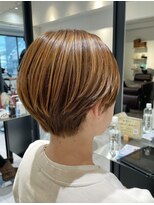 クラップス 弘明寺店(CLAPS)&nbsp;丸みショート×ハイライト×ベージュカラー