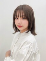 ユーフォリア エヌ 池袋サンシャイン通り店(Euphoria +n) 大人可愛いブリーチなしミルクティーベージュゆるふわミディ