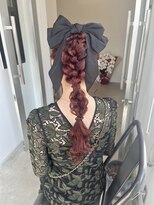 カノンヘアー(Kanon hair)&nbsp;ポニー編み下ろし　ヘアセット