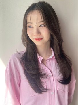 ケーツー エソラ池袋店(K-two) ざくざくロングレイヤーカット*顔周りレイヤー*くびれヘア1