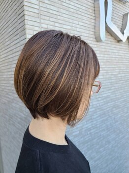 ヘアーメイク ラジック(Hair Make RASIC)の写真/白髪染めでも明るさを楽しめる！上品なカラーで、褒められ髪に変身するならHair Make RASICにお任せ☆