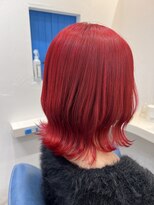 ウーロス(uros.) 【SENA】レッドカラー 赤髪 ブリーチなし ボルドー