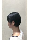 20代30代40代大人可愛い森ガール風小顔ワンサイドショートボブ