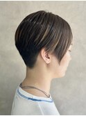 ホワイトグレージュデジタルパーマミニウルフMH611