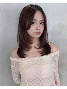 ロンドリゼル 札幌(Lond RiseL) 顔周り/小顔/レイヤー/髪質改善/韓国風巻き/ミルクティー/札幌