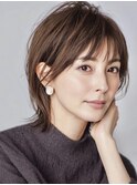 白髪ぼかし似合わせ大人ショート30代40代50代60代◎