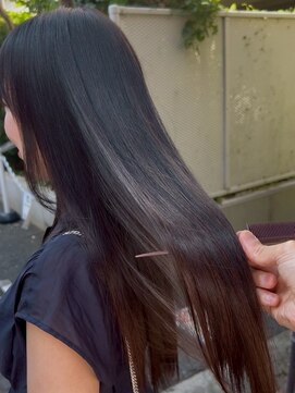 ツヤ髪縮毛矯正[青山/表参道/白髪染め/白髪ぼかし/ハイライト]