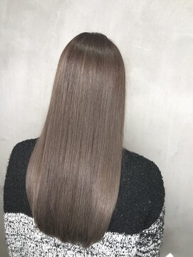 アンダーバーホワイトモデ 河内長野(_WHITE mode) ☆ブリーチなしグレイジュ 千代田×河内長野