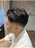 【メンズカット】ニュアンスパーマ刈り上げツーブロック