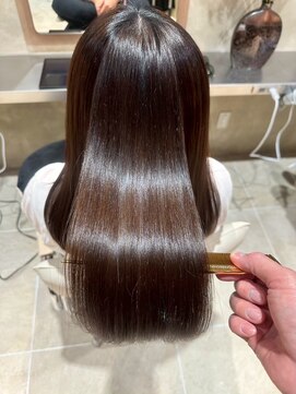 ジェコ ヴェール 祐天寺(gecko.vert) 髪質改善/ストレートロング/地毛風グレージュ