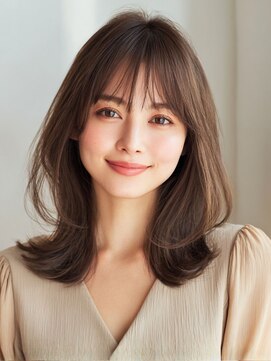 ヘアー ミッション 心斎橋店(hair Mission) 透明感カラー/モカブラウン/ミディアムレイヤー