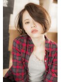 大人かわいい耳かけショートボブ【所沢】