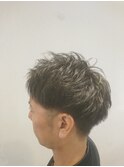 ツーブロックショート