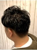 クセを活かしたビジネスマン七三オールバック/亀戸/錦糸町/平井
