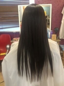 ライズヘア ニゴ 曳舟店(RIZE HAIR NIGO)の写真/うねりやクセ毛にお悩みの貴方へ！ケアしながら縮毛矯正のようなストレート<ハリスノフトリートメント>！